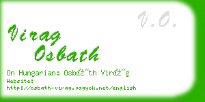 virag osbath business card